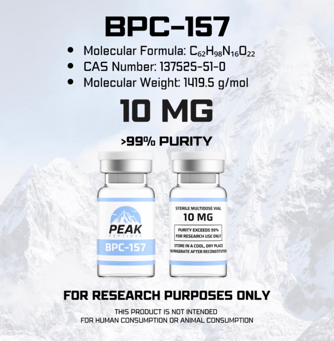 BPC-157 (10 MG) (10 VIALS)