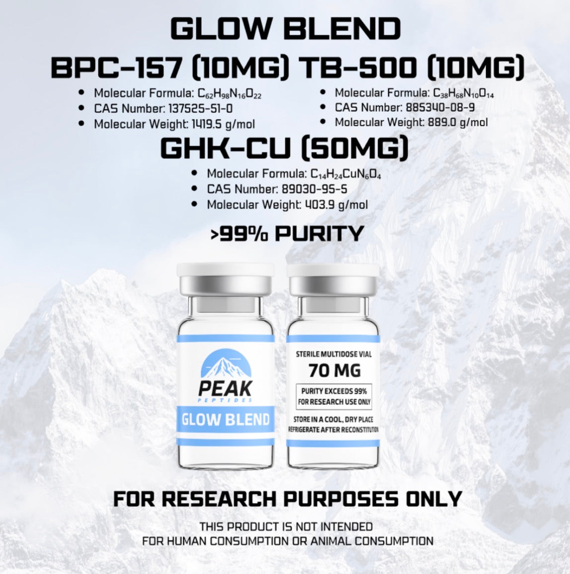 GLOW BLEND (70 MG) (10 VIALS)